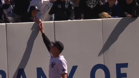 ESPN: Unbelievable Reaction From Aaron Judge, When Yankees Fan Interferes With him in Same Spot as Infamous Mookie Betts Play.